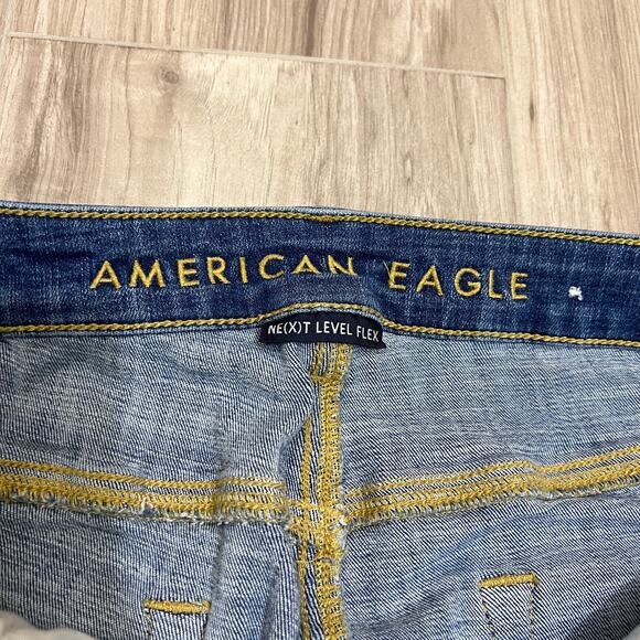 American Eagle Next Level Flex Slim Straight Leg Jeans Size W33 L32 - Picture 9 of 11